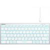 Клавиатура A4Tech Fstyler FX61 белый USB slim LED (FX61 WHITE)